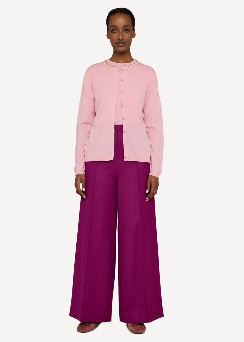 Anne Cleo cardigan, Light Pink image #3