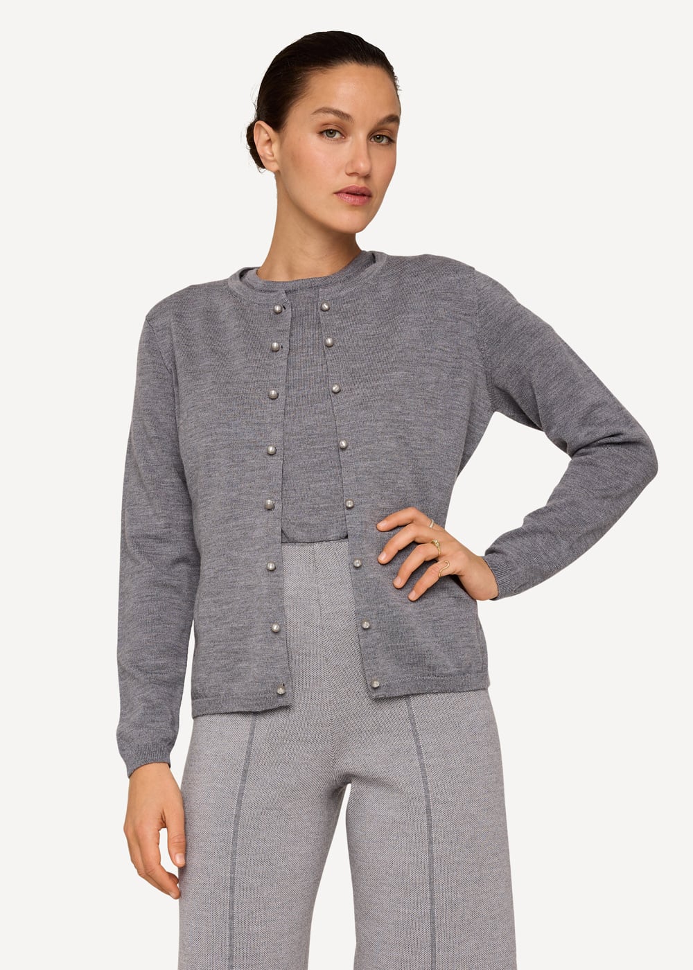 Carbon copy cardigan-Slate-1