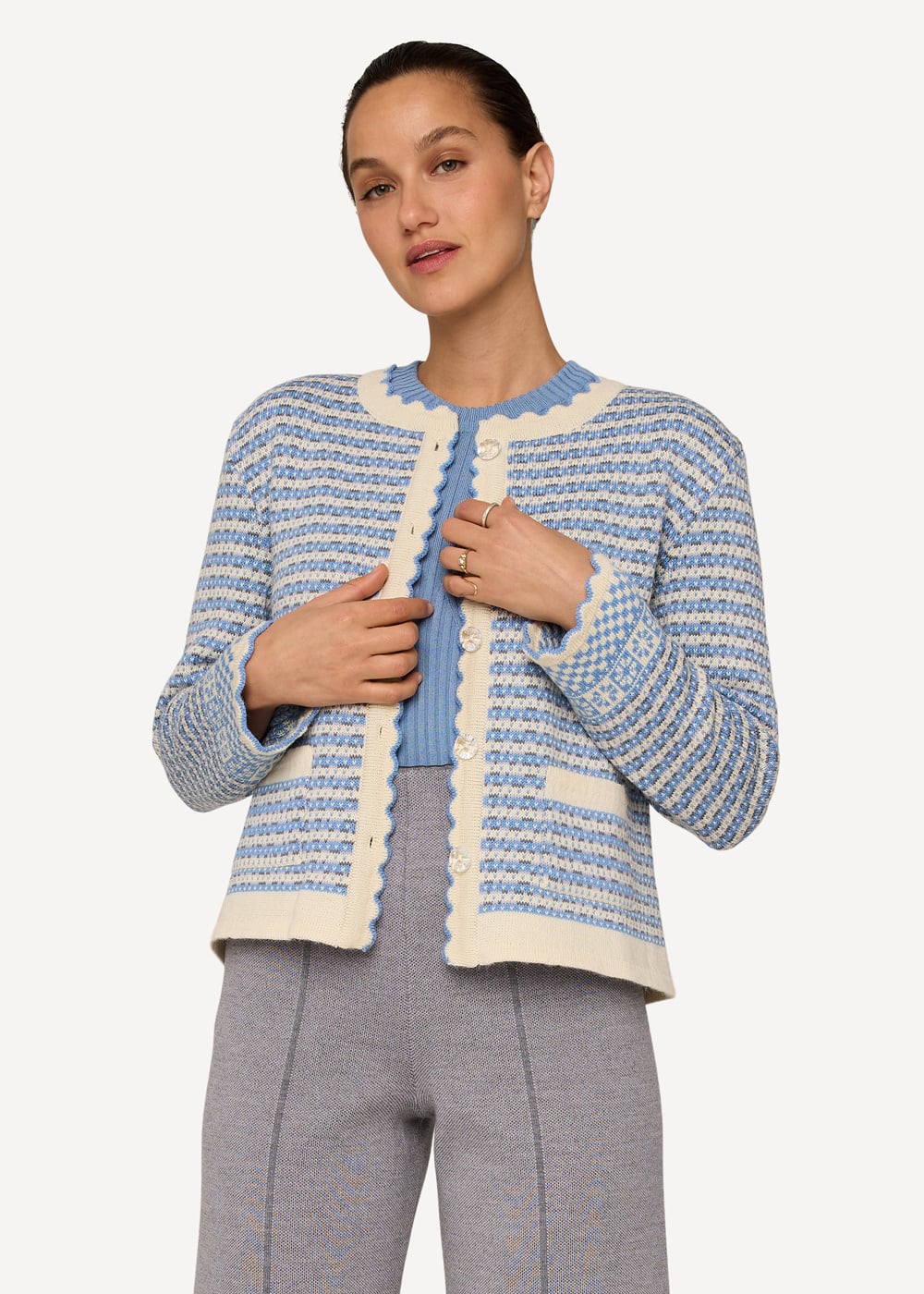 Sigrid cardigan-Light blue-1