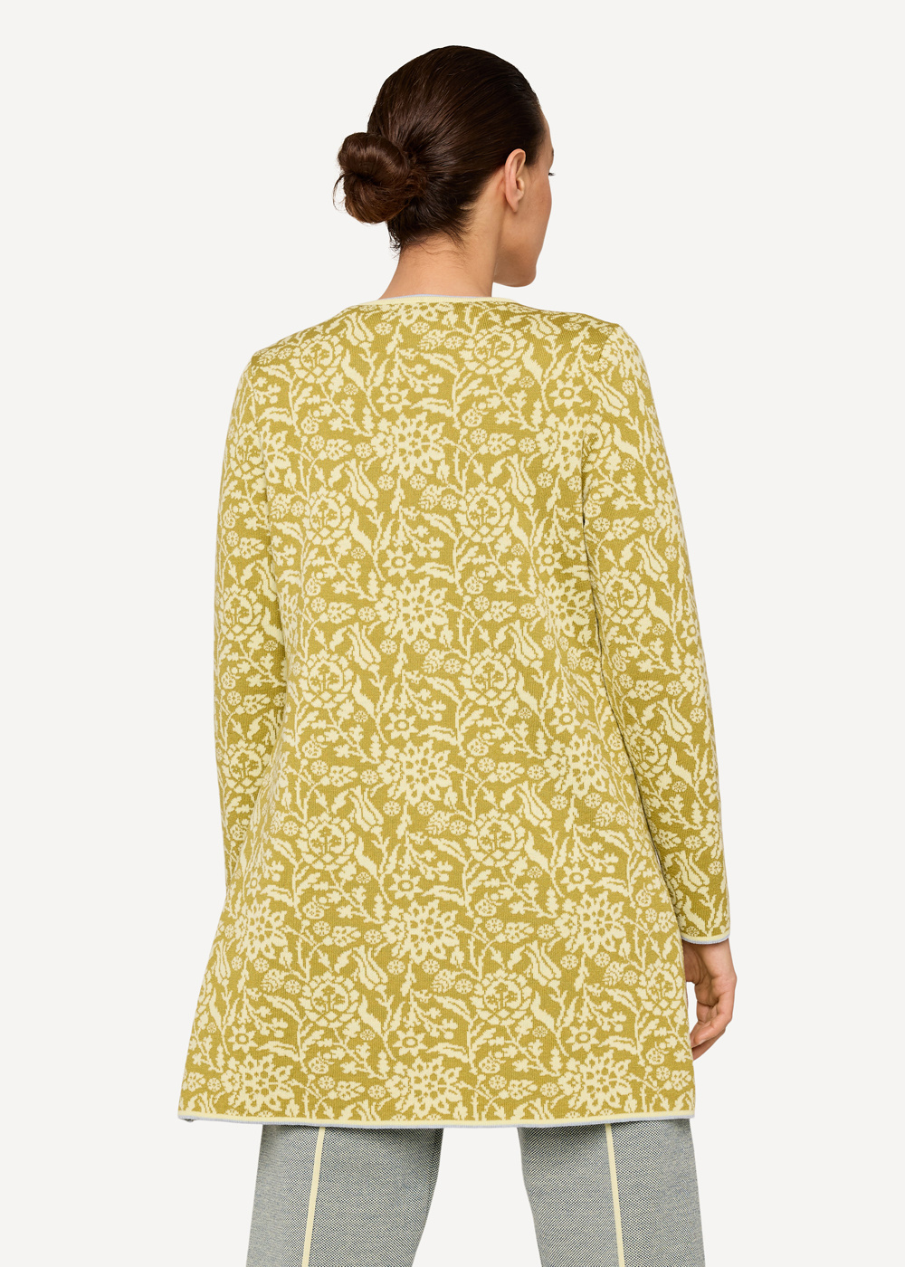 Long Signe cardigan-Lime-2