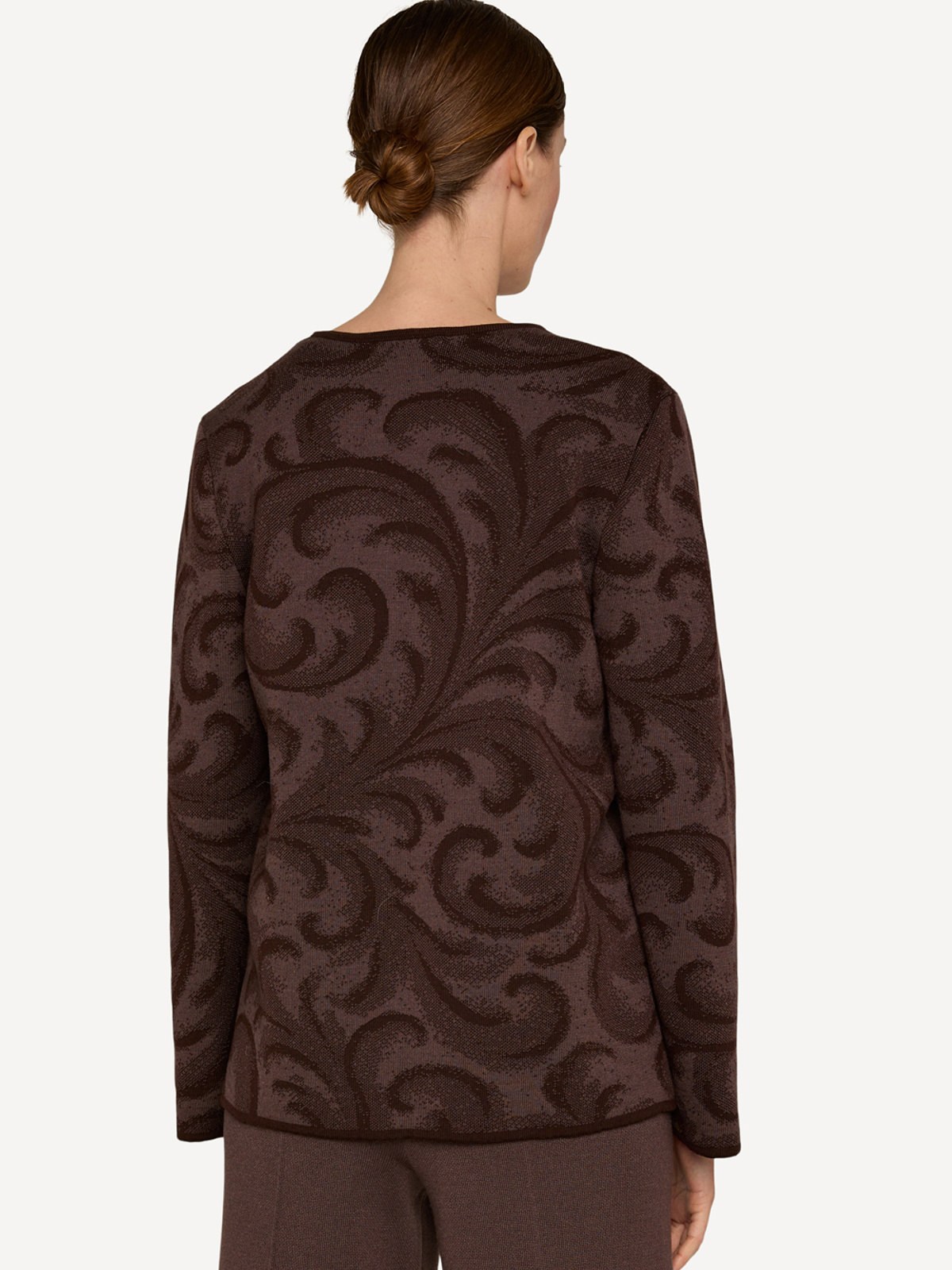 Rosemaling cardigan Grounded image #2
