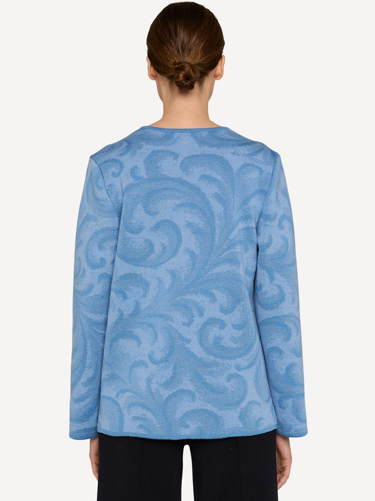 Rosemaling cardigan Glacier image #2