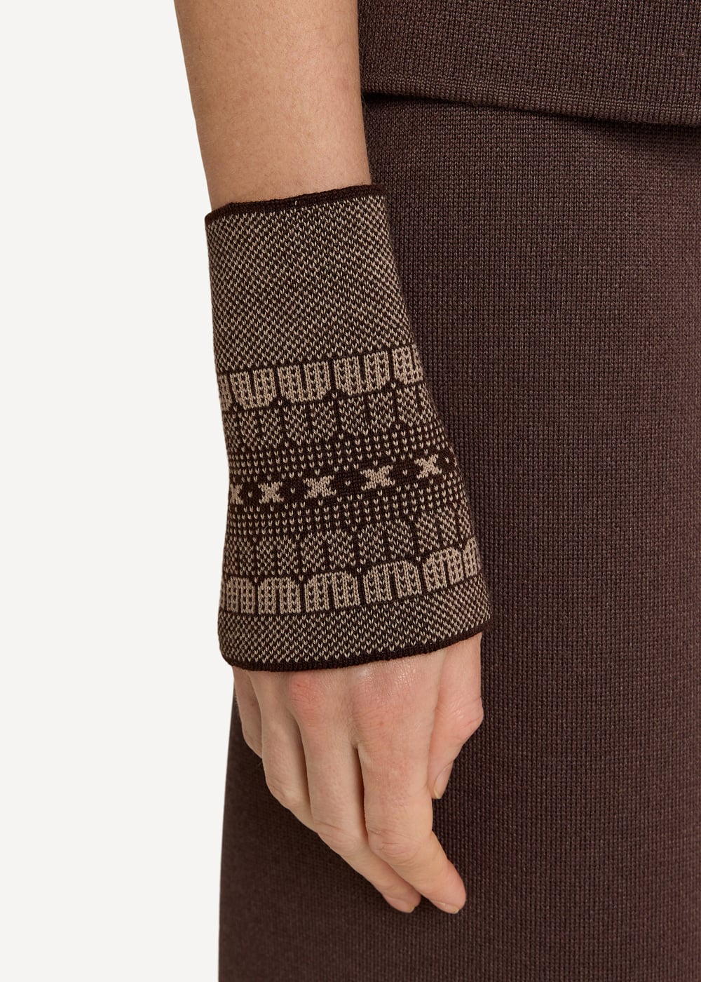 Tapestry wrist warmers Soil-Soil-1