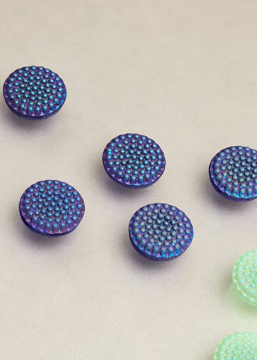 Makers Pois glassknapp-Blue-1