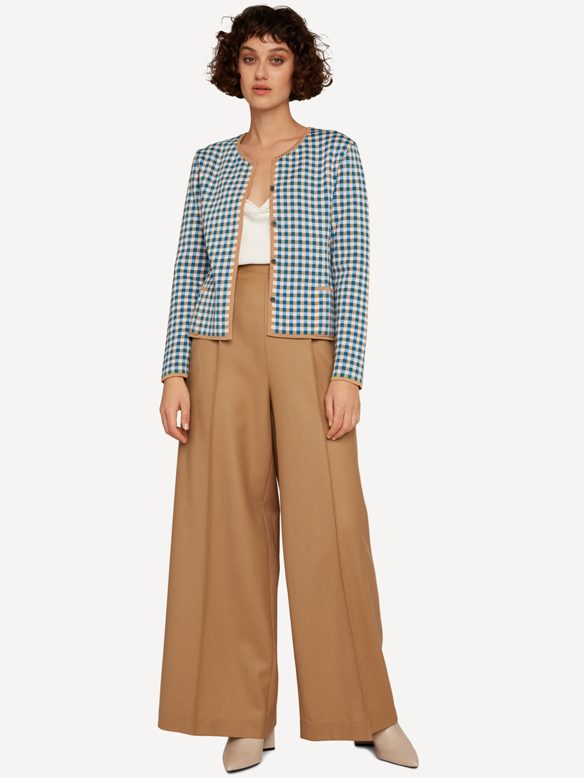 Gingham graph jacket image #4