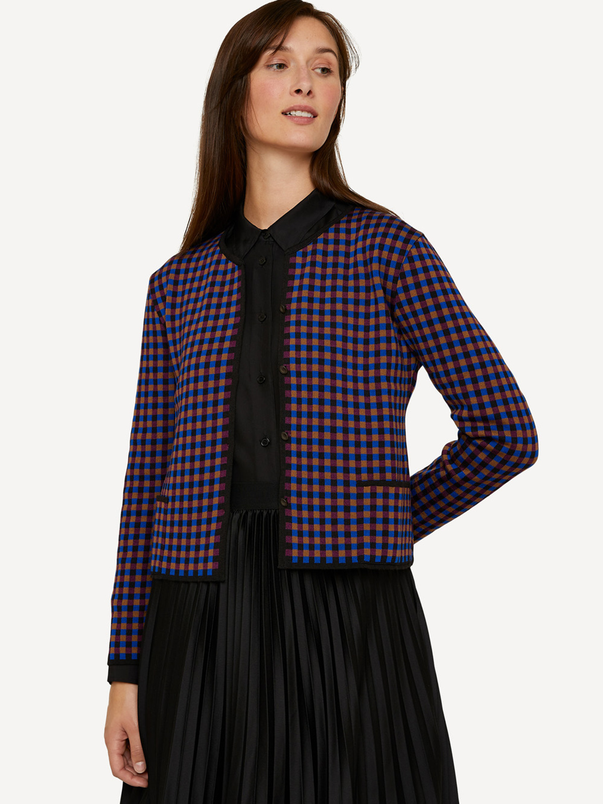 Gingham graph jacket image #1