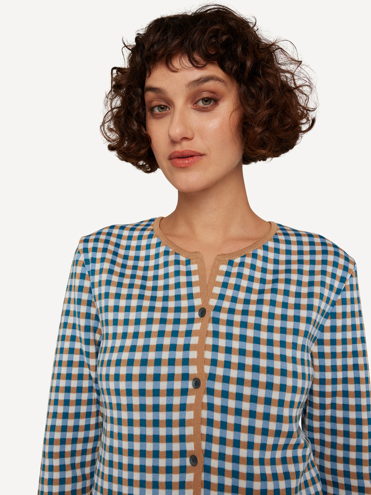 Gingham graph jacket image #5
