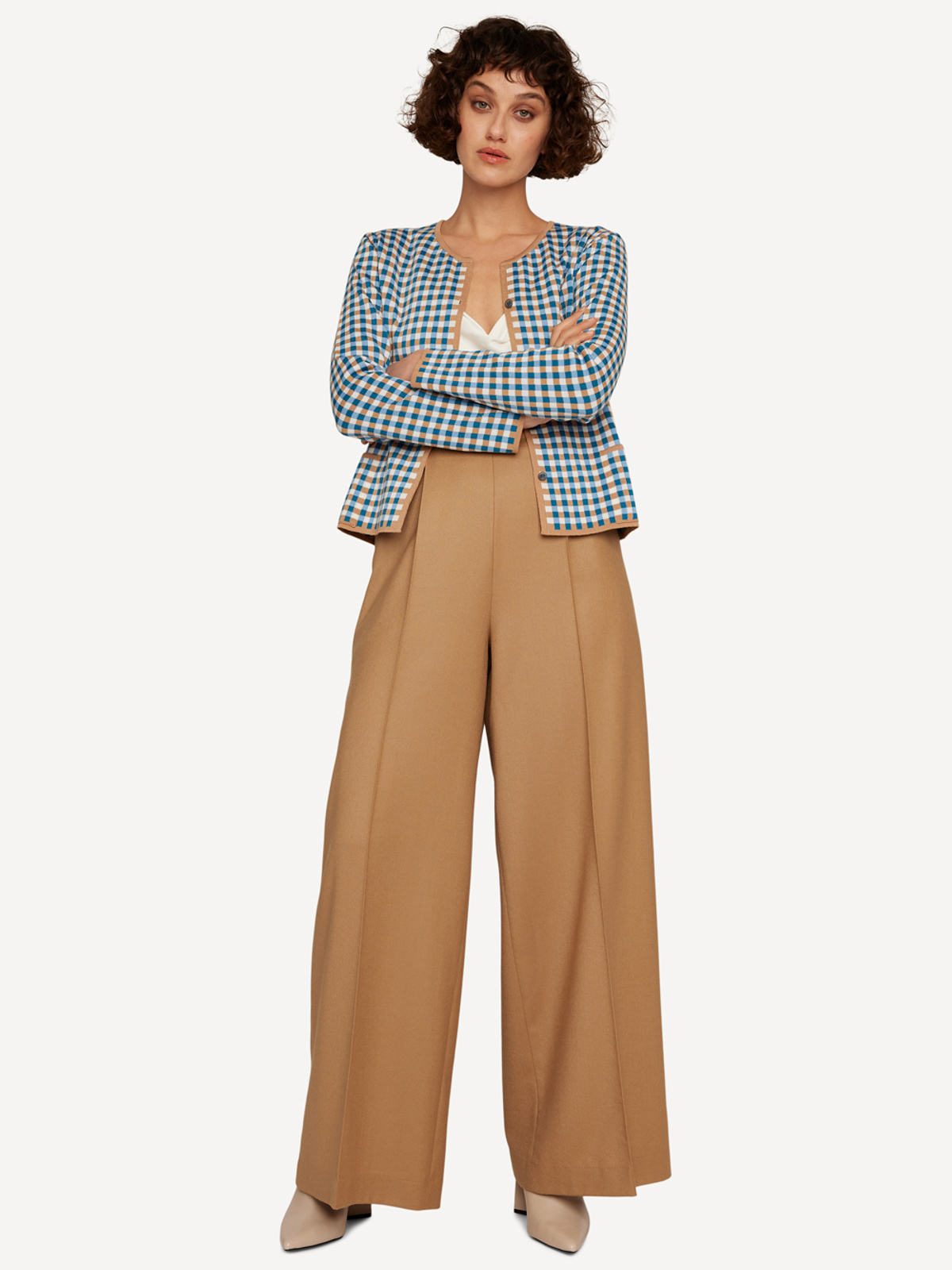 Gingham graph jacket image #3