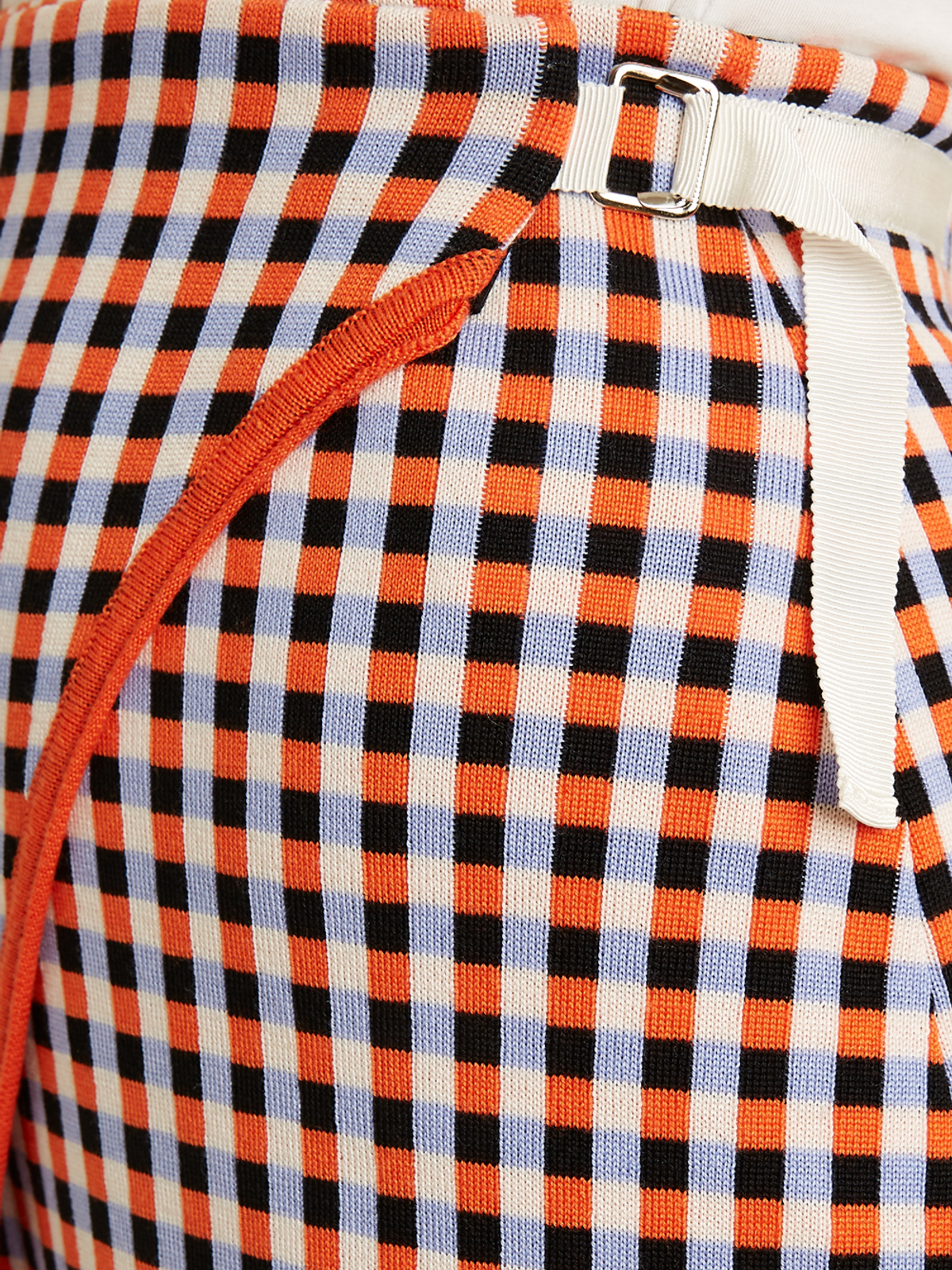 Gingham graph wrap skjørt image #4