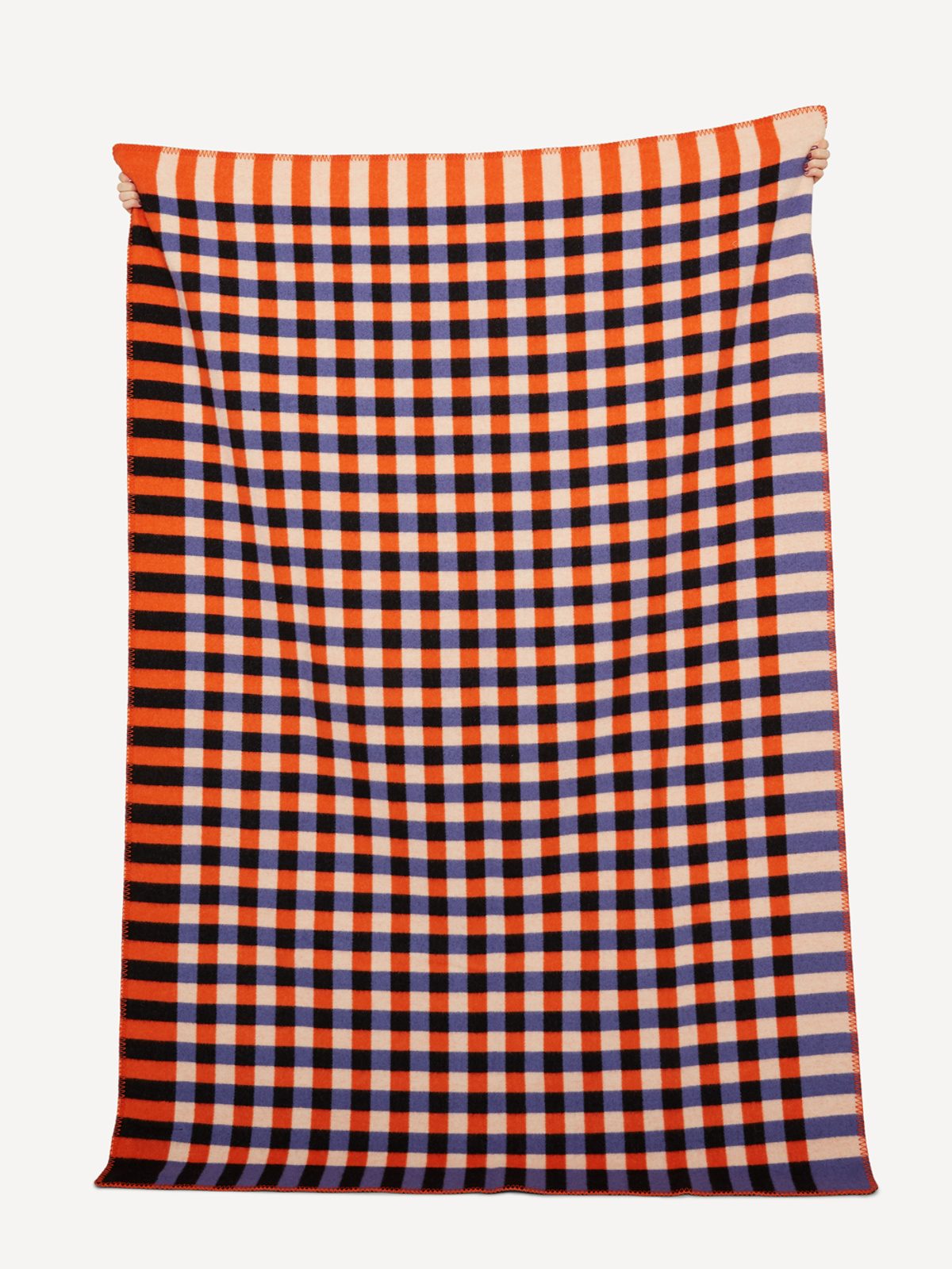 Gingham graph blanket image #3