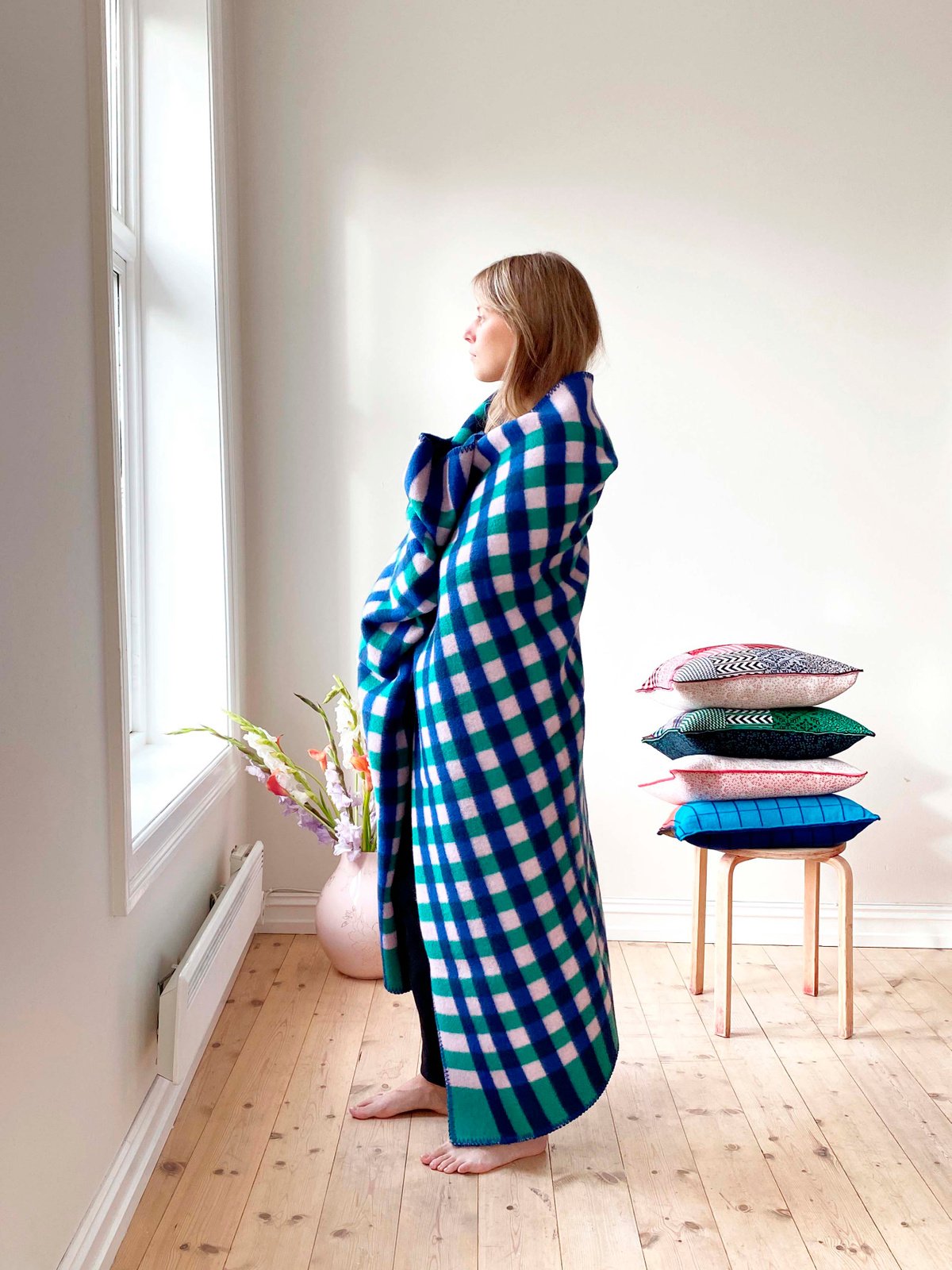 Gingham graph blanket image #4