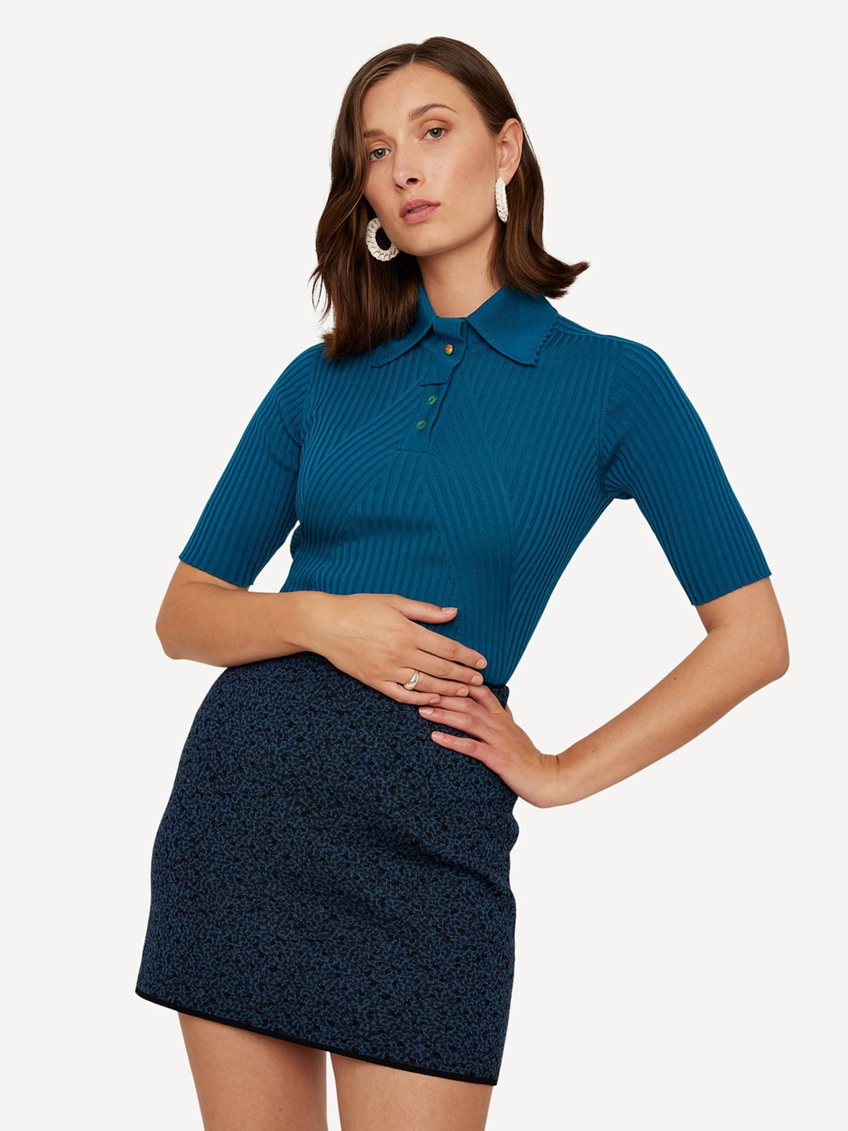 Odd button polo shirt image #2